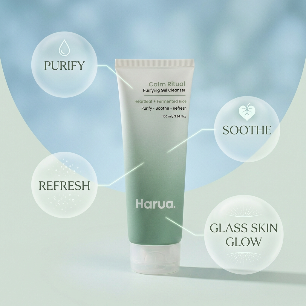 HARUA Calm Ritual – Purifying Gel Cleanser