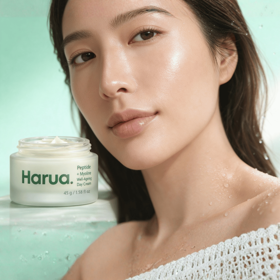 HARUA Peptide + Myoline Well‑Ageing Day Cream | Smooth & Plump Skin| 45g