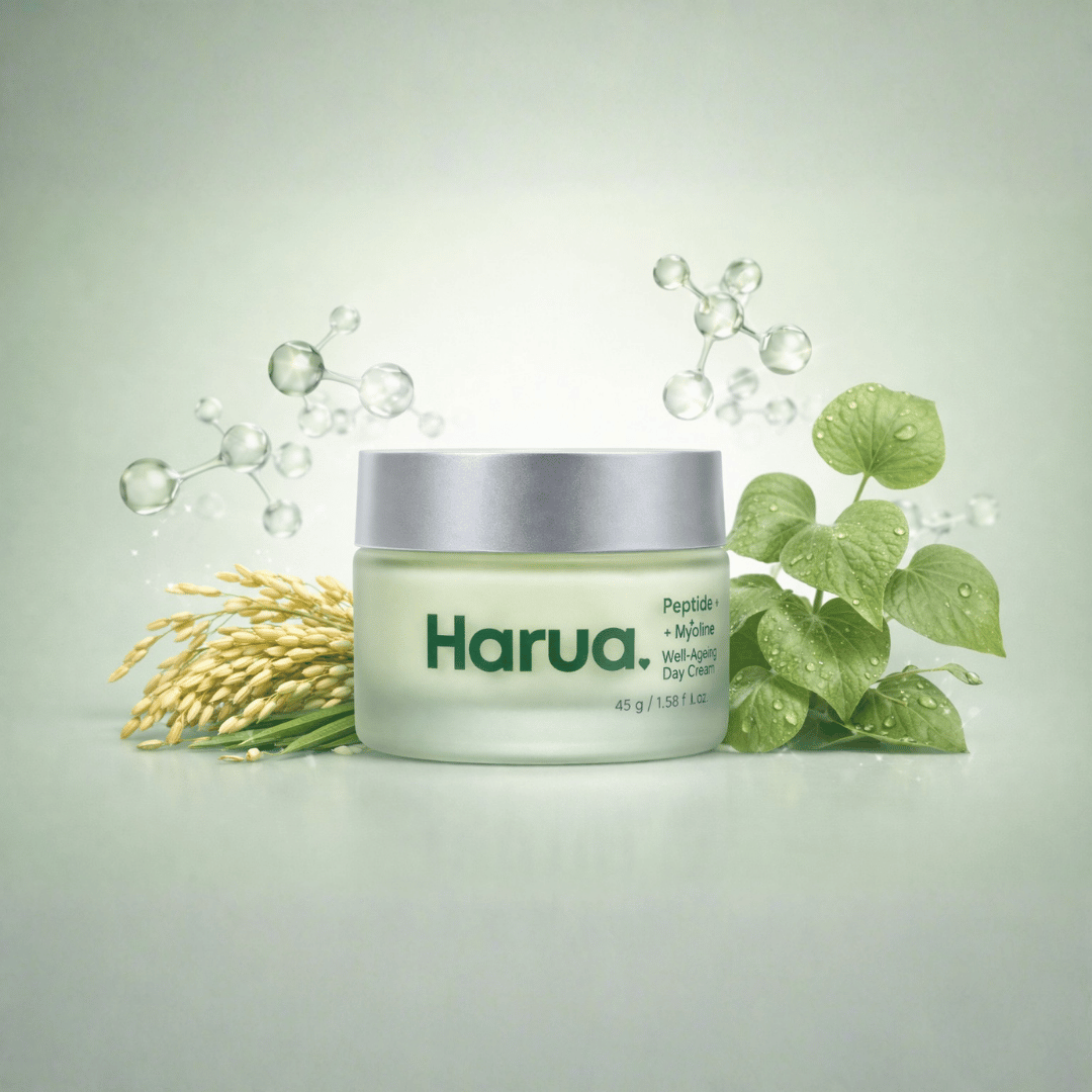 HARUA Peptide + Myoline Well‑Ageing Day Cream | Smooth & Plump Skin| 45g