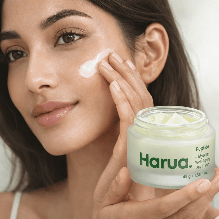 HARUA Peptide + Myoline Well‑Ageing Day Cream | Smooth & Plump Skin| 45g