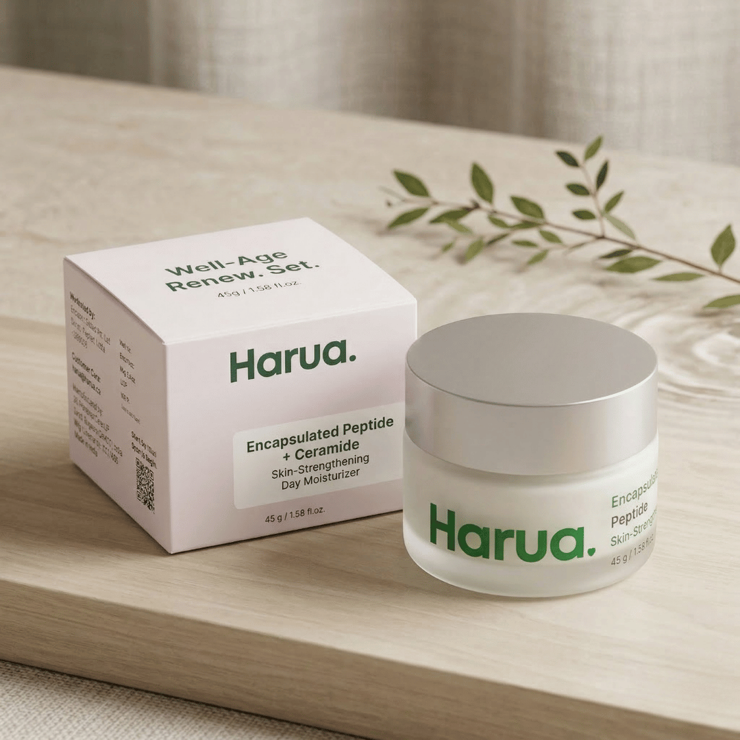 HARUA Peptide + Myoline Well‑Ageing Day Cream | Smooth & Plump Skin| 45g